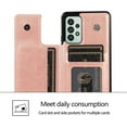 thumbnail image 6 of Basic Case for Samsung Galaxy A53 with Card Holder & Kickstand, Minimalist Luxury PU Leather Magnetic Closure Protective Wallet Case Cover for Samsung Galaxy A53 Rose Gold-SK, 6 of 14