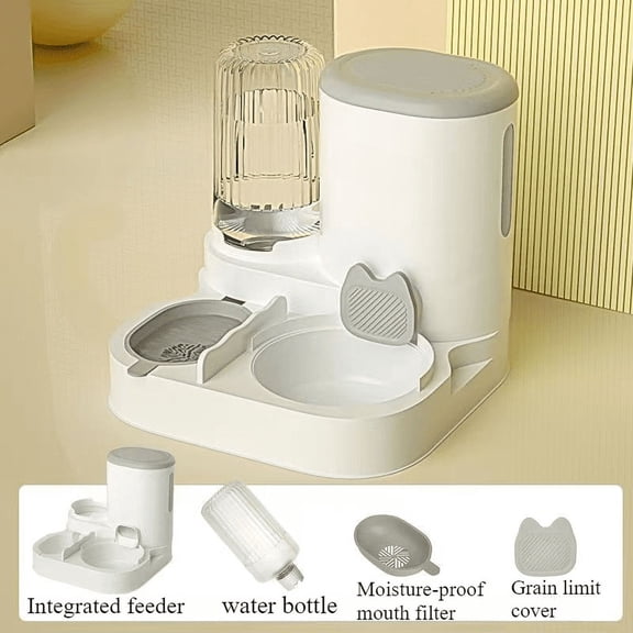 Cat bowl automatic feeder for cats, dogs, pets, water dispensers, integrated cat bowl, cat food basin, dogs, eating, drinking wa