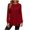 Wine, variant on Vivianyo HD Women's Crew Neck Fall Tunic, Long Sleeve Curved Hem Top for Wome Casual Office and Daytime Wear, Sizes S-2XL