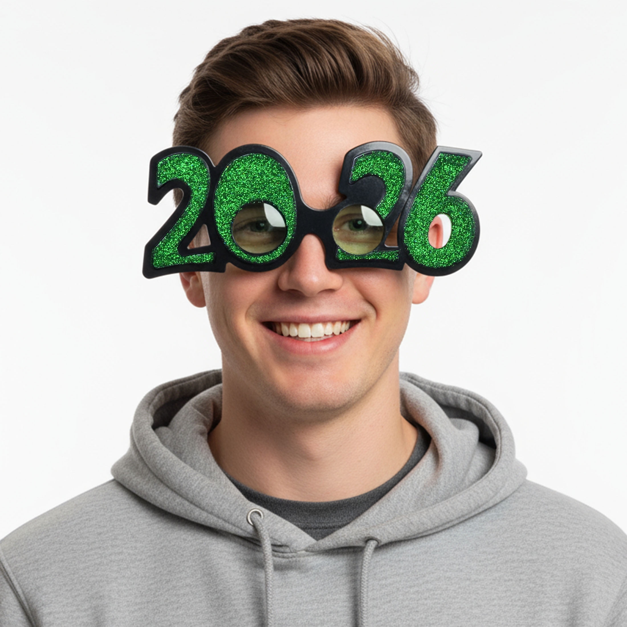 Verres en plastique verts pour le Nouvel An, 1 pièce, décorations festives, une façon élégante de célébrer, adulte