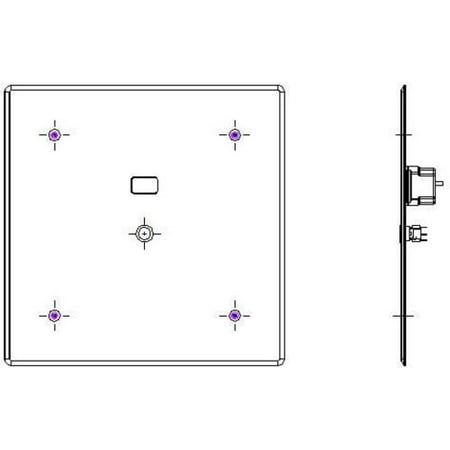 Delta 1600T6403ATR Chrome Commercial 3/4" Rear Spud Concealed Electronic Urinal Flush