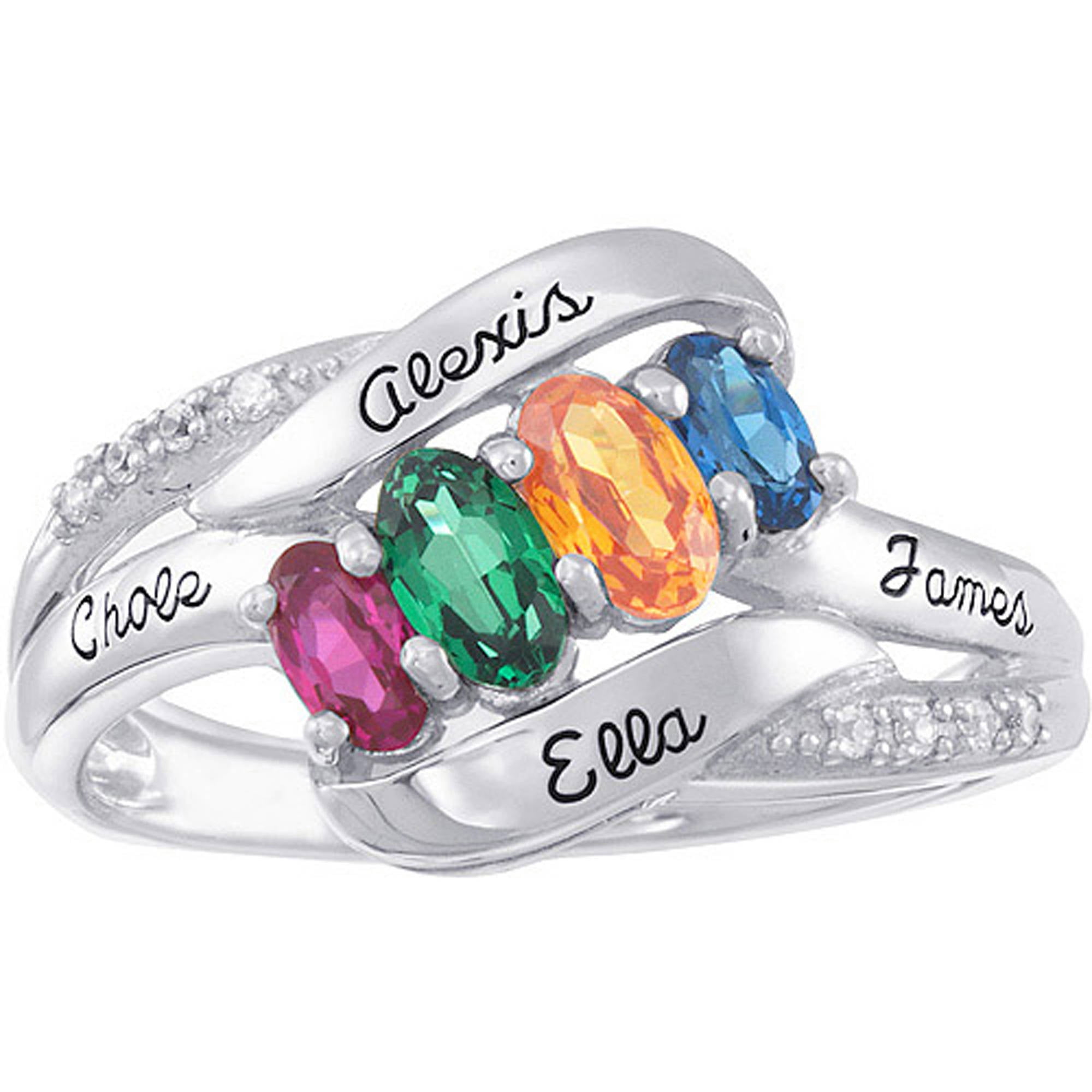 Wishrocks 925 Sterling Silver Simulated Garnet Mickey Mouse Ring Party Jewelry for Women /& Girl