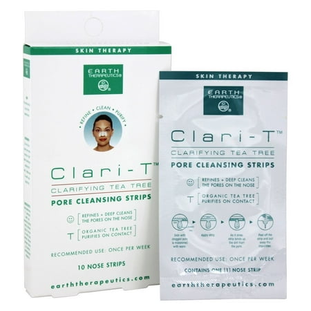Earth Therapeutics Earth Clari-T Pore Cleaning Strips, 10