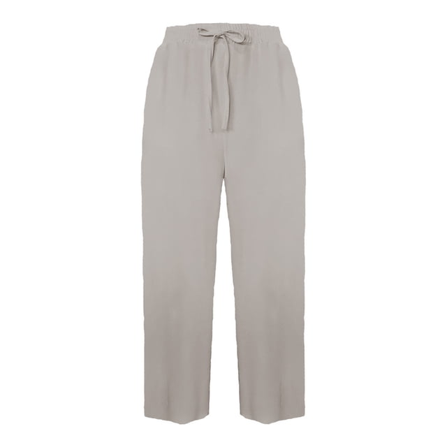 Pantalón George para Dama, Amplio con Resorte Hueso Talla EEG