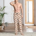 thumbnail image 2 of Susaid Cowboy Western Print Mens Pajama Pants Set Sleep & Lounge Pants, PJ Bottoms with Pockets and Button Fly-3X-Large, 2 of 6