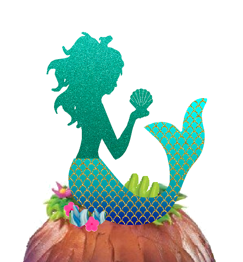 Glitter Mermaid Cake Decoration Cake Topper Walmart