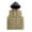 Khaki, variant on Dagegui Mens Lightweight Hooded Vest Quilted Sleeveless Jackets Full Zip Up Outerwear Fall Winter Outdoor Athletic Jacket with Pockets Gray L
