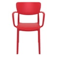thumbnail image 5 of Compamia Lisa Outdoor Dining Arm Chair  in Red, 5 of 6