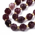 thumbnail image 3 of 3strands Dolomite Beads Strands Faceted Dyed Round Purple 8x8mm Hole: 1.2mm about 33pcs/strand 15.16 inch~15.35 inch(38.5cm~39cm), 3 of 3