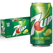 7UP Caffeine Free Lemon Lime Soda Pop, 12 fl oz, 12 Pack Cans