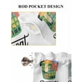 thumbnail image 6 of Laundry Room 2 Panel Kitchen Curtains for Windows, Wash Repeat Dry Fold Simple Drawn Bathroom Privacy Curtain, Home Décor Window Treatment for Bedroom/Living Room 55"x45", 6 of 6