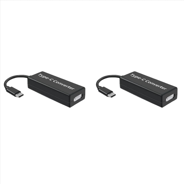 2X 1/2 Adaptador Convertidor de Computadora Portátil 2 A Tipo C Adaptador de Carga PRO para para Notebook A USB-C 65w Carga 9V 20V