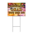 thumbnail image 1 of Congrats Grad You Did It (18" x 24") Yard Sign, Includes Metal Step Stake, 1 of 6