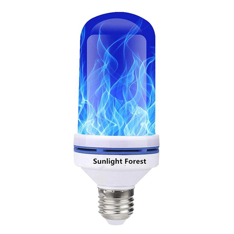 E27 Base LED Flame Effect Fire Light Bulbs 4 Modes Flickering Fire LED