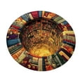 thumbnail image 2 of Dinosaur Rug Non-Slip Floor Mat, Crystal Velvet Round Area Rug, Cave Design Home Decor, Soft Microfiber Carpet for Living Room Bedroom Library, Anti-Skid TPR Backing Washable Decorative Rug Mat, 2 of 6