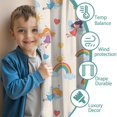 thumbnail image 3 of Blackout Kids Curtains,Pastel Fairy Rainbow Pattern Childrens Insulated Curtains Set Of 2,Bedroom Essentials,Toddler Room Decor 52"x84", 3 of 5