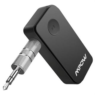 Bluetooth V5.0 Output Audio Receiver, KINDRM Mini Wireless 3.5mm Jack Aux  Adapter Portable for Headphones, Speakers, Car/Home Stereo System(Black)