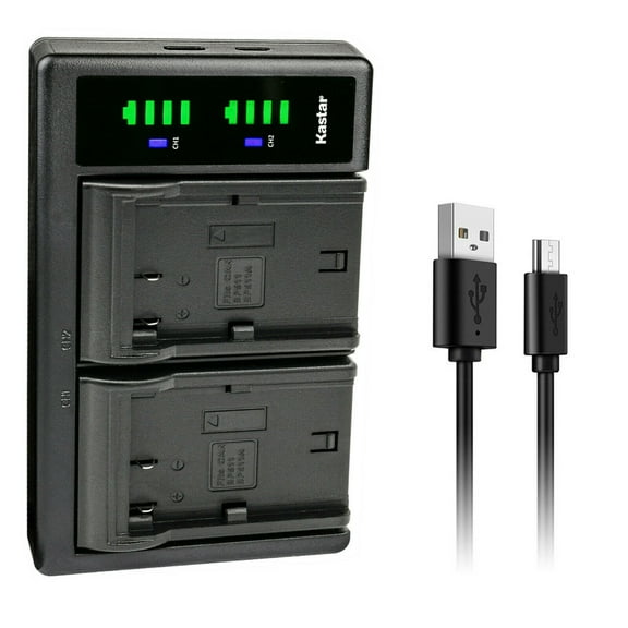 Kastar LTD2 USB Battery Charger Replacement for Canon BP-508 BP-511 BP-511A BP-512 BP-512A BP-514 BP-522 BP-535 Battery, Canon CB-5L CG-580 Charger, Canon Battery Grip BG-E2N