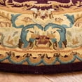 thumbnail image 3 of Safavieh Empire Anastasia Floral Wool Area Rug, Burgundy/Gold, 6' x 6' Round, 3 of 11