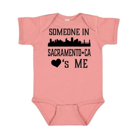 

Inktastic Sacramento California Someone Loves Me Skyline Gift Baby Boy or Baby Girl Bodysuit