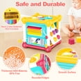 thumbnail image 6 of Sqnox 6-in-1 Baby Activity Cube, Montessori Educational Toys with Music, Learning Toys for Infants & Toddlers 6-36 Months (Colorful), 6 of 10