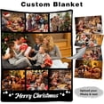 thumbnail image 3 of Custom Blanket Personalized Blanket with Photos Text Customized Picture Throw Blanket for Adult Kids Dad Mom Grandpa Grandma for Birthday Christmas Valentines, 10 Photos, 3 of 6