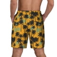 thumbnail image 4 of Uemuo Hawaii Palms Pattern Mens Swim Trunks Quick Dry Board Shorts with Mesh Lining, Stretch Beach Shorts Quick Dry No-Chafing Board Shorts-X-Large, 4 of 9