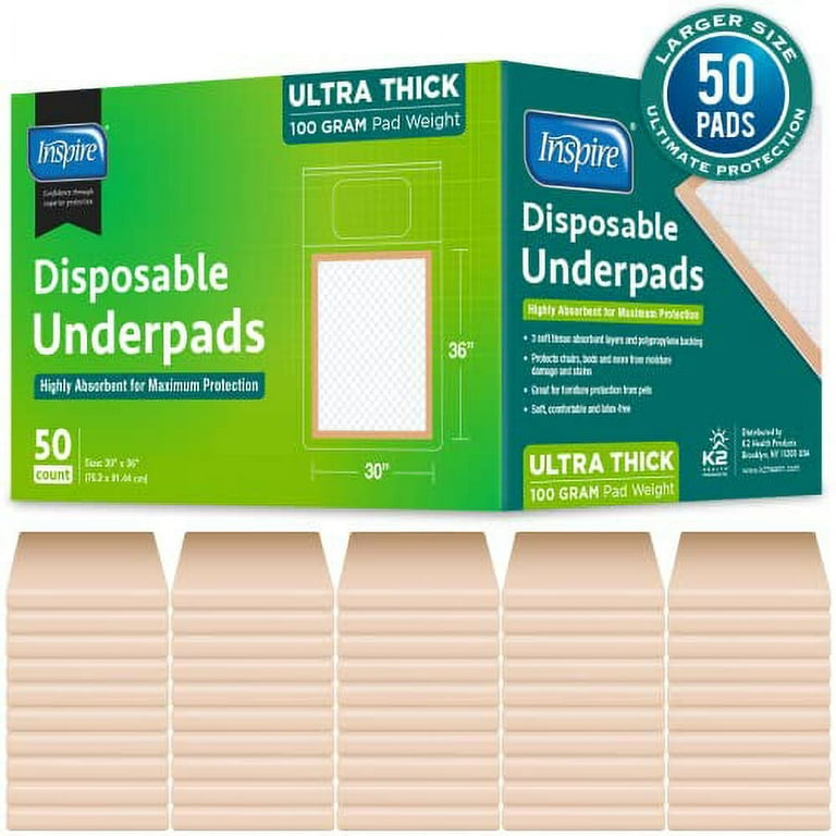 Bed Pads Disposable Adult IHRHELFER Ultrasorbs Premium Incontinence Pads  Heavy Duty Changing Pad Ultra Absorbent Underpads Chucks Pads Pee Pads for