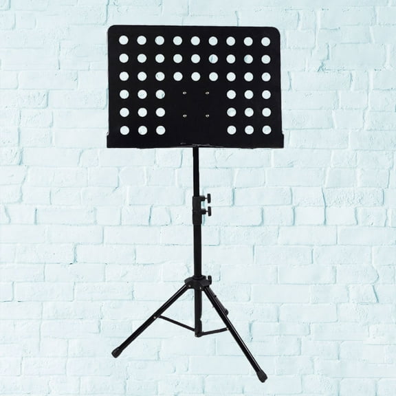Masteelf Adjustable Music Stand with Spring Loaded Feature for Guitar Violin Saxophone Black Metal 106cm to