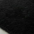 thumbnail image 7 of Soft Shaggy Modern Rug Round 63" x 63" Plush Area Rugs for Nursery Room Bedroom Fluffy Shag Circle Black Floor Mats, 7 of 7