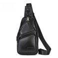 thumbnail image 2 of Bolso de pecho de cuero vertical de estilo europeo y americano para hombre, bolso de mensajero deportivo informal para hombre, bolso de hombro de piel de vaca retro, 2 of 6