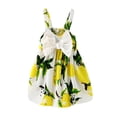 thumbnail image 1 of Robe d'Été pour Bébé Fille Motif Fruit Mignon Nœud Sans Manches Robe Décontractée pour Tout-Petit, 1 of 1