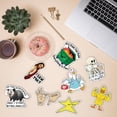 thumbnail image 3 of 8 funny emoticon car air freshener set-hanging novelty freshener, with skull, duck design, humorous car accessories decoration, cute air freshener gift, suitable for men and women, 3 of 5