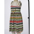 thumbnail image 4 of TTAO Summer Kids Girls Bohemian Dresses Floral Printed Beach Party Cami Dress with Necklace Set Green 5-6, 4 of 7
