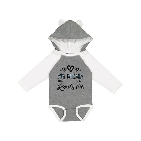 

Inktastic My Mema Loves Me Girls Girls Long Sleeve Baby Bodysuit