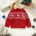 thumbnail image 2 of KDFJPTH Toddler Kids Baby Girls Boys Christmas Long Sleeve Sweaters Warm Jacket Cotton Knit Deer Xmas Coat Outwear 2t Girl Sweater, 2 of 7