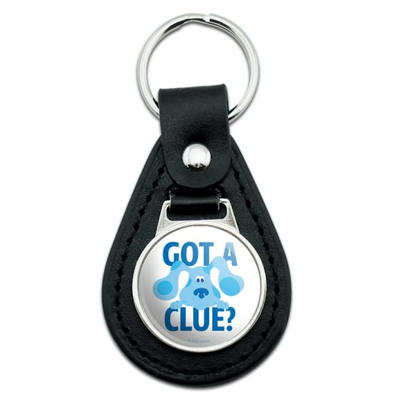 Black Leather Blue's Clues Got a Clue Keychain