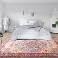 thumbnail image 2 of Jamfeel Soft Vintage Rugs Distressed Printed Area Rug Carpet for Living Room Bedroom Home Decor,4'x6',Red, 2 of 7