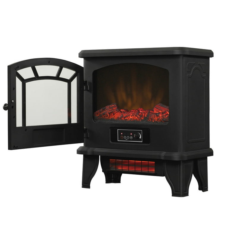 Duraflame® Infrared Quartz Electric Fireplace Stove Heater, Black -  Walmart.com
