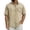 Khaki, variant on Uwinwear Men's Classic 1 Pocket Short Sleeve Button Up Shirt Washed Denim Short Sleeve Shirt Loose Fit Casual Summer Tops,Purple,XL