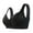 Black, variant on Aofany Woman Traceless Plus Size Bras Comfortable No Steel Ring Breathable Gathering Front Opening Buckle Bra Ladies Lace Underwear