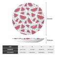 thumbnail image 2 of Wukai Watermelon Print Decorative Plate for Display,Bone China Decorative Plate, Ceramic Dinner Plate with Stand, Vertical Ceramic Plate-6in, 2 of 6