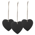 thumbnail image 1 of 3Pcs Slate Labels Heart Shaped Memo Board Slate Tags Food Sign Garden Plant Marker with Jute Rope for Labeling, 1 of 3
