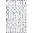thumbnail image 2 of nuLOOM Satara Moroccan Trellis Wool Area Rug, 6' x 9', Silver, 2 of 2