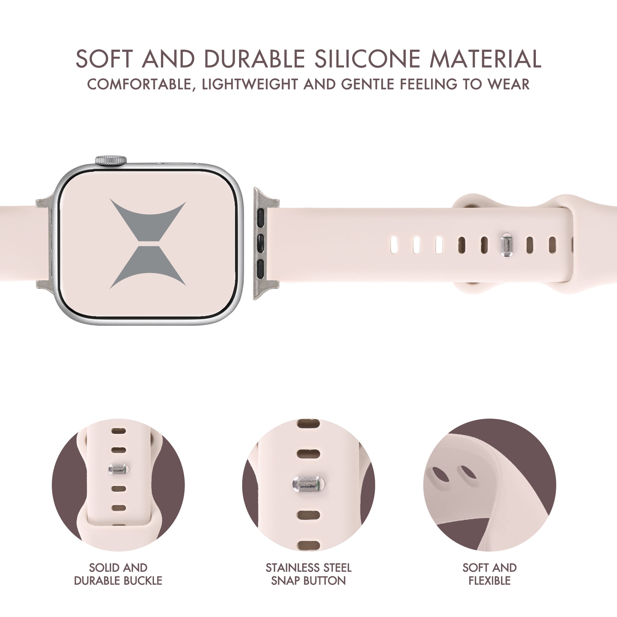 Xtreme 6-Pack Silicone Smart Watch Bands – Universal Fit