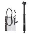 thumbnail image 3 of Riwcyla 30.9mm/31.6mm Mountain Bike Seatpost with Adjustable Height MTB Cable Controlled Hydraulic Seatpost Remote Internal Inner Cable Routing Seat Post, 3 of 6