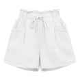 thumbnail image 5 of ByworldtasicNo Boundaries Summer Casual Shorts with Pockets High Waisted Wide Leg Drawstring Beach Vacation Trendy Shorts, 5 of 6