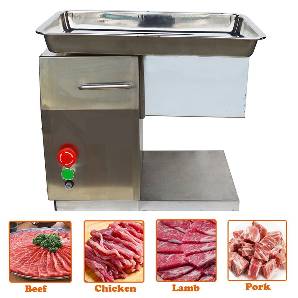 commercial meat cutting machine beef,pork meat slicer with one free blade 