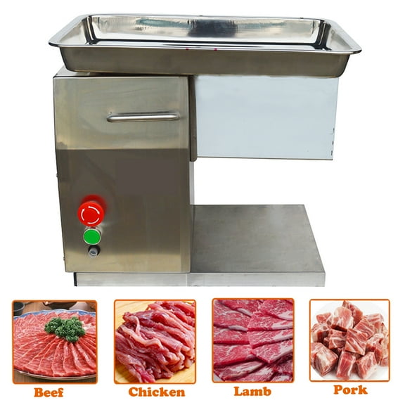 TECHTONGDA Qx Meat Slicer Machine Stainless Steel Meat Cutter 8MM Blade 250Kg/Hour