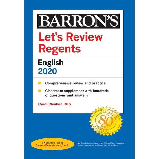 barron-s-regents-ny-let-s-review-regents-english-2020-paperback-walmart-walmart